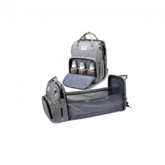 Baby Diaper Backpack Expandable with Waterproof Lining and Multiple Pockets, Converts to Baby Bed Price in Pakistan | LAPTAB