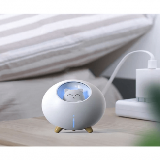 Kitty In Shuttle Night Mood Humidifier with Warm Light, 320mL Quiet Air Moisturizer Price in Pakistan | LAPTAB