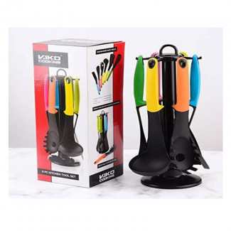 6 Pcs Non-Stick Kitchenware Cooking Tools Set, Silicone Nylon, Dishwasher Safe Price in Pakistan | LAPTAB