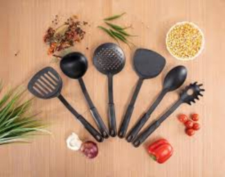 6 Pcs Non-Stick Kitchenware Cooking Tools Set, Silicone Nylon, Dishwasher Safe Price in Pakistan | LAPTAB