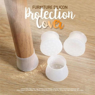 Silicone Chair and Table Foot Covers 4Pcs Transparent Non-Slip Protectors Price in Pakistan | LAPTAB