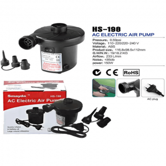 AC Electric Vacuum Air Pump with 3 Nozzles for Inflating and Deflating Inflatables Price in Pakistan | LAPTAB