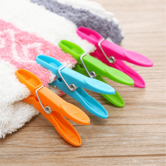 12Pcs Multicolor Cloth Hanging Pegs with Durable Plastic and Stainless Steel Spring Price in Pakistan | LAPTAB