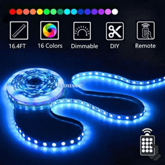 15ft Flexible Waterproof SMD Light Strip with Remote Control for Indoor/Outdoor Use Price in Pakistan | LAPTAB