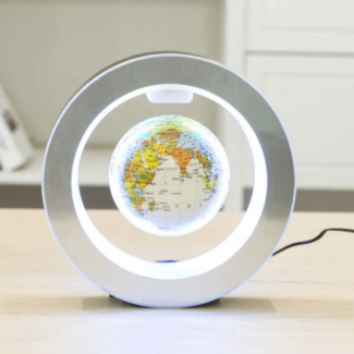 Magnetic Levitation Globe Lamp with Floating Rotating Globe and LED Touch Control Price in Pakistan | LAPTAB