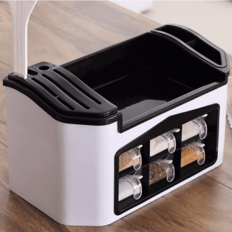 Multifunctional Spice Rack Seasoning Organizer with Drain Tray and Anti-Skid Base Price in Pakistan | LAPTAB