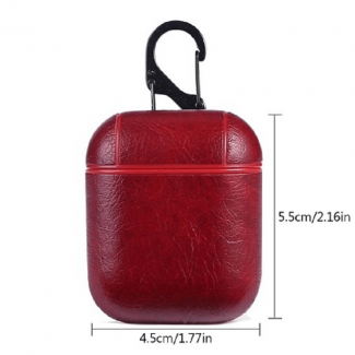 Leather Apple AirPods Case Red - Premium Durable Leather Protection with Slim Grip Price in Pakistan | LAPTAB