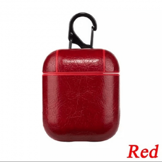 Leather Apple AirPods Case Red - Premium Durable Leather Protection with Slim Grip Price in Pakistan | LAPTAB
