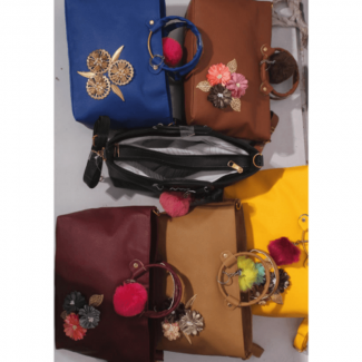 Cherry Red PU Leather Baguette Bag with Shoulder Strap, Semi Water Resistant Price in Pakistan | LAPTAB