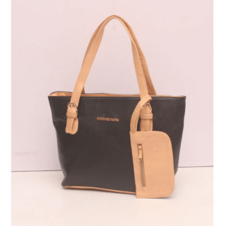 Tote Style Black Leather Handbag