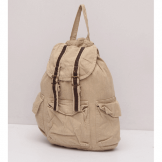 Skin Color Canvas Backpack for Girls with Multiple Pockets and Durable Straps Price in Pakistan | LAPTAB