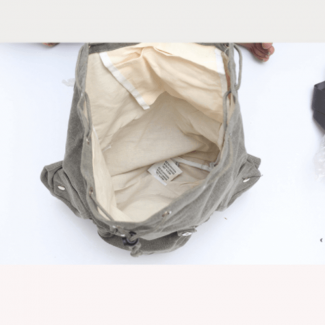 Canvas Backpack for Girls Grey Travel Bag with Multiple Pockets and Durable Straps Price in Pakistan | LAPTAB