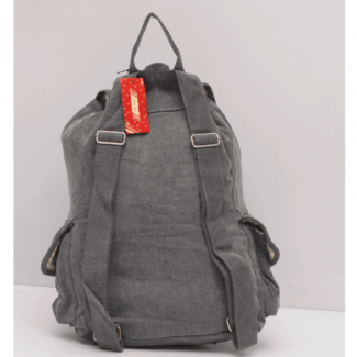 Canvas Backpack for Girls Grey Travel Bag with Multiple Pockets and Durable Straps Price in Pakistan | LAPTAB