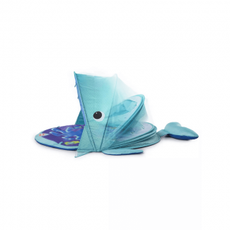 Shark Shape Folding Baby Playmat & Activity Gym with Mosquito Tent and Sun Protection Price in Pakistan | LAPTAB