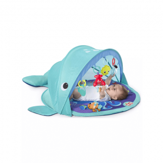 Shark Shape Folding Baby Playmat & Activity Gym with Mosquito Tent and Sun Protection Price in Pakistan | LAPTAB