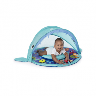 Shark Shape Folding Baby Playmat & Activity Gym with Mosquito Tent and Sun Protection Price in Pakistan | LAPTAB