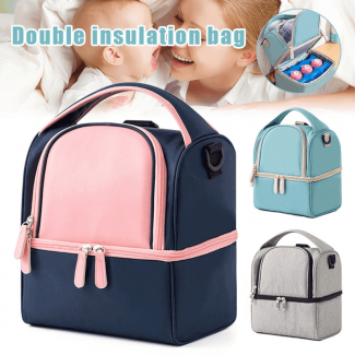 Double Layer Portable Cooler Bag with Insulated Aluminum Foil for Travel and Picnic Price in Pakistan | LAPTAB