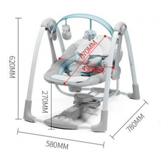 Electric Baby Cradle Infant Swing Rocking Chair with Music, Timer, and Plush Toys Price in Pakistan | LAPTAB