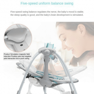 Electric Baby Cradle Infant Swing Rocking Chair with Music, Timer, and Plush Toys Price in Pakistan | LAPTAB