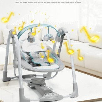 Electric Baby Cradle Infant Swing Rocking Chair with Music, Timer, and Plush Toys Price in Pakistan | LAPTAB