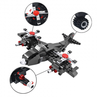 3 In 1 Vehicles Aircraft Jet Boat Building Blocks Toy for Child Development Price in Pakistan | LAPTAB