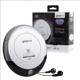 Groove Retro Personal CD Player with Anti-Skip, LCD Display, and Earphones Included Price in Pakistan | LAPTAB