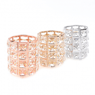 Fashion Women Makeup Brush Holder with Crystal Beads, Acrylic, Rustproof Organizer Price in Pakistan | LAPTAB