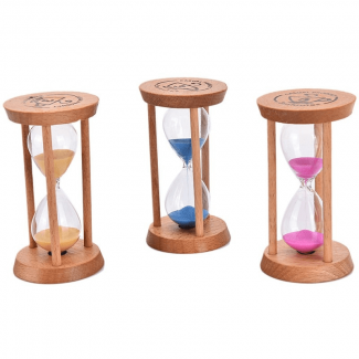 1UNIT Wooden Frame Sand Clock Hourglass with Handmade Glass for Home and Office Decor Price in Pakistan | LAPTAB