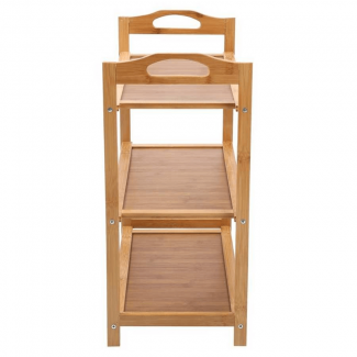 3 Tier DIY Shoe Rack Storage Holder with Installation Tools, Natural Finish Price in Pakistan | LAPTAB