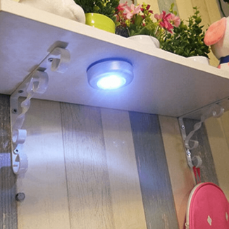 Pack of 3 LED Wireless Night Light Closet Lamps with Warm Soft Light and Adhesive Backing Price in Pakistan | LAPTAB