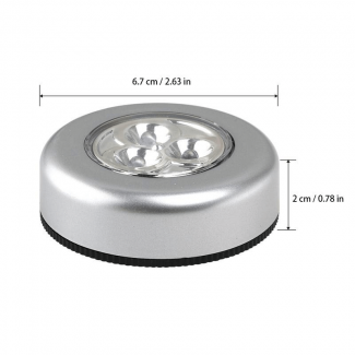 Pack of 3 LED Wireless Night Light Closet Lamps with Warm Soft Light and Adhesive Backing Price in Pakistan | LAPTAB