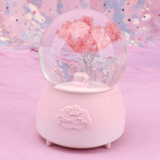 Crystal Snow Ball Music Box with Soft Music, Light, and Snowflakes for Home Decor Price in Pakistan | LAPTAB