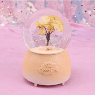 Crystal Snow Ball Music Box Desk Decor