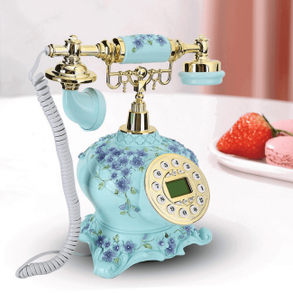 Antique Telephone Corded Landline with Redial, Caller ID, and Desk Calendar Display Price in Pakistan | LAPTAB