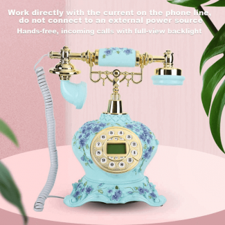 Antique Telephone Corded Landline with Redial, Caller ID, and Desk Calendar Display Price in Pakistan | LAPTAB