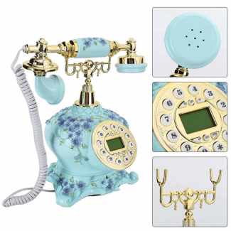 Antique Telephone Corded Landline with Redial, Caller ID, and Desk Calendar Display Price in Pakistan | LAPTAB