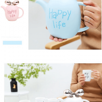 Europe Style Ceramic Coffee Cups Set, 6-Piece Porcelain Tea and Coffee Cups with Saucers Price in Pakistan | LAPTAB