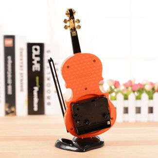 Creative Table Clock Student Violin Antique Style Eco-Friendly Decor for Study and Home Price in Pakistan | LAPTAB