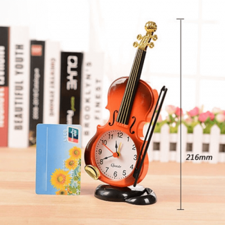 Creative Table Clock Student Violin Antique Style Eco-Friendly Decor for Study and Home Price in Pakistan | LAPTAB