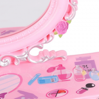 Creative Music Makeup Box with Drawer, Mirror, Compartments, and Jewelry Storage Price in Pakistan | LAPTAB