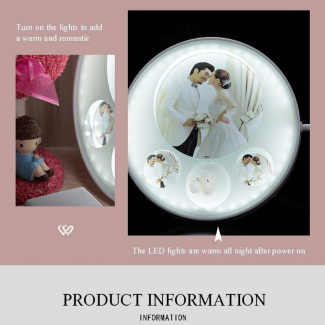 European Acrylic 7 Inch Photo Frame with Light and Protective Front Glass Price in Pakistan | LAPTAB