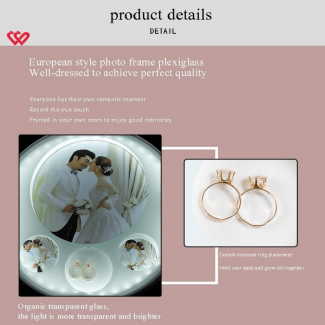 European Acrylic 7 Inch Photo Frame with Light and Protective Front Glass Price in Pakistan | LAPTAB