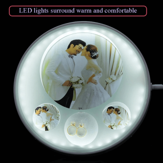 European Acrylic Photo Frame 7 Inch With Light