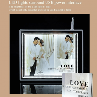 Photo Frame USB LED Display Stand with Protective Glass for Photos and Art Price in Pakistan | LAPTAB