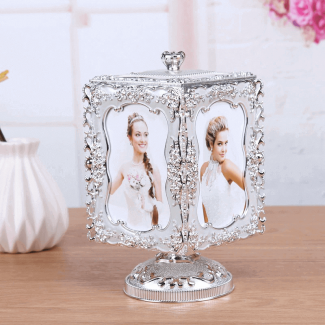 European Photo Frame Music Box 360 Rotating