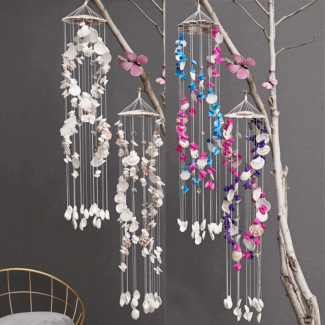 Japanese Wind Chimes Bells 95cm Handmade Natural Conch and Shells for Window Decor Price in Pakistan | LAPTAB