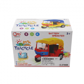 B-O Kids Small Electric Tricycle Toy with Light, Music, and Direction Control Price in Pakistan | LAPTAB