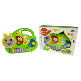 Caterpillar Musical Piano Toy for Children with 14 Light-Up Buttons and Educational Sounds Price in Pakistan | LAPTAB