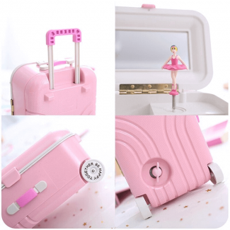 Suitcase Style Music Box with Ballerina Girl, Durable Eco-Friendly Plastic Gift Price in Pakistan | LAPTAB