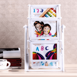 Photo Frames Ferris Wheel Shape for 12 Pictures, White Shabby Chic Plastic Frame Price in Pakistan | LAPTAB
